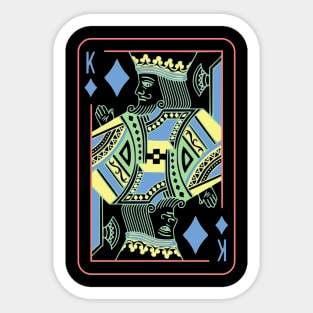 King of Diamonds Night Mode Sticker